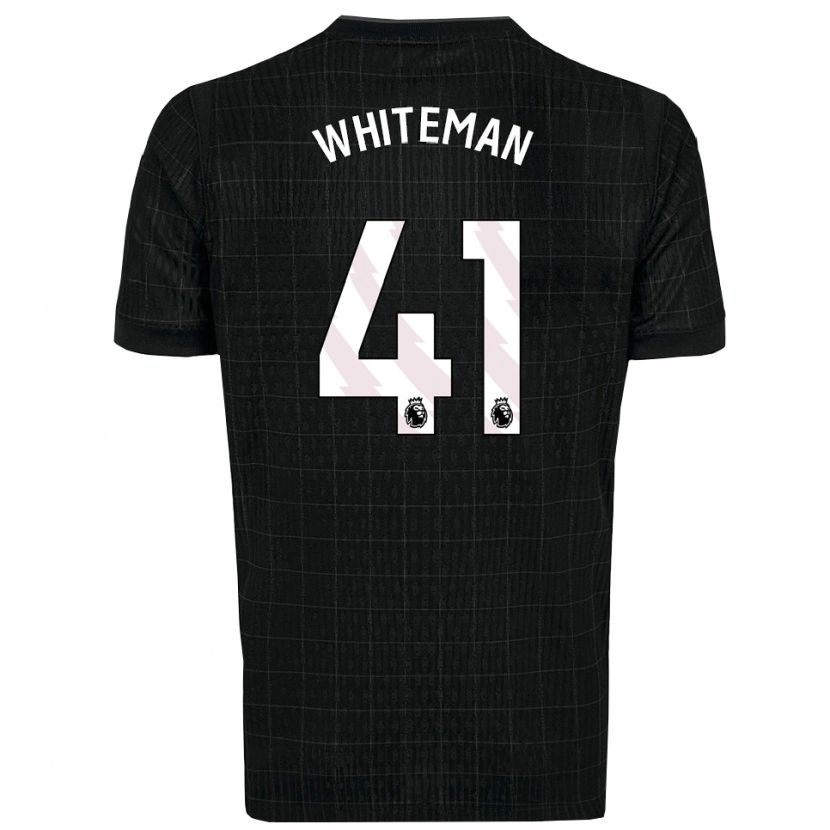 Danxen Mulher Camisola Alfie Whiteman #41 Preto Cinza Alternativa 2025/26 Camisa