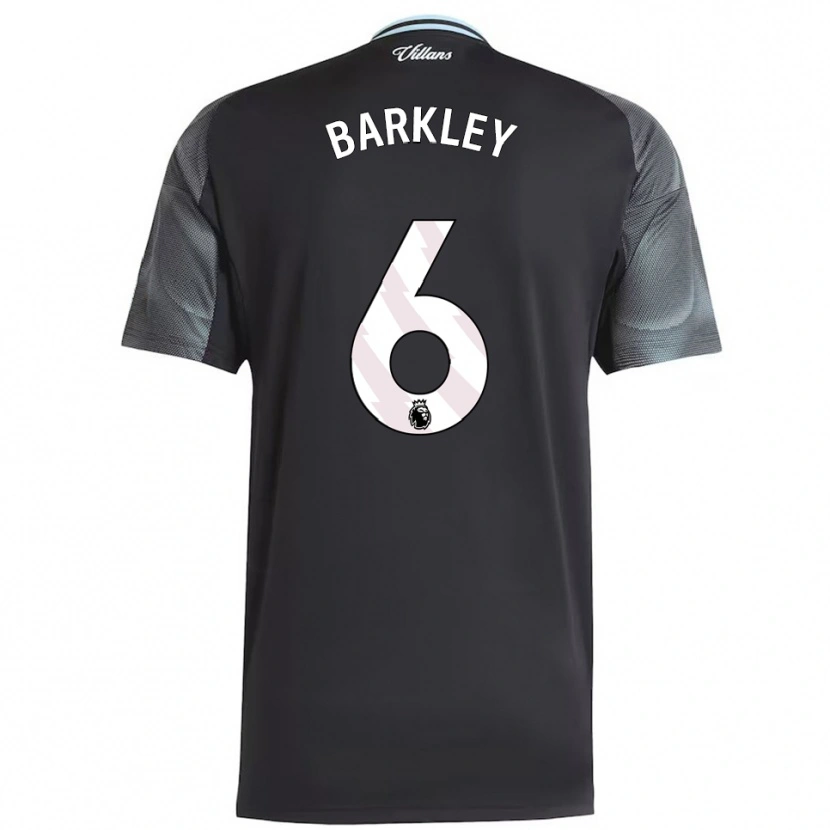Danxen Mulher Camisola Ross Barkley #6 Preto Azul Celeste Alternativa 2025/26 Camisa