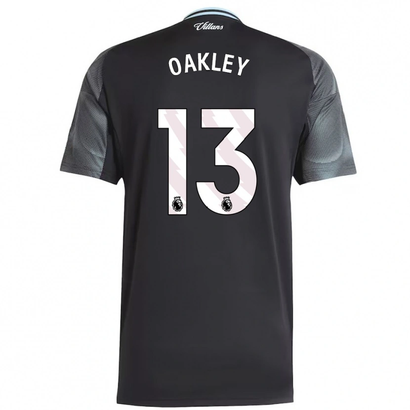 Danxen Mulher Camisola Rhys Oakley #13 Preto Azul Celeste Alternativa 2025/26 Camisa