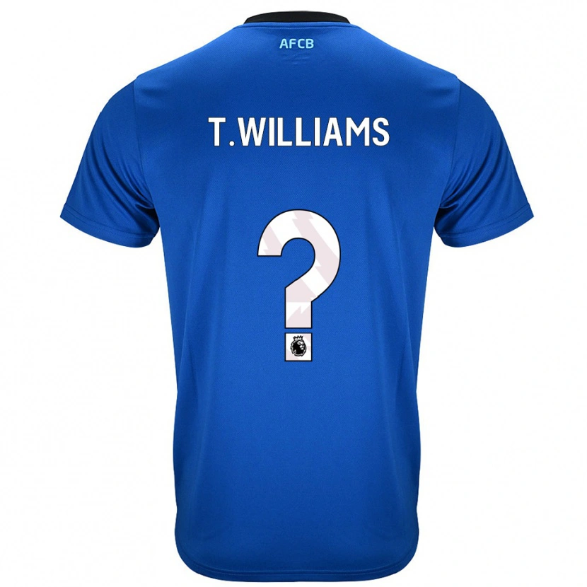Danxen Mulher Camisola Toure Williams #0 Azul Preto Alternativa 2025/26 Camisa