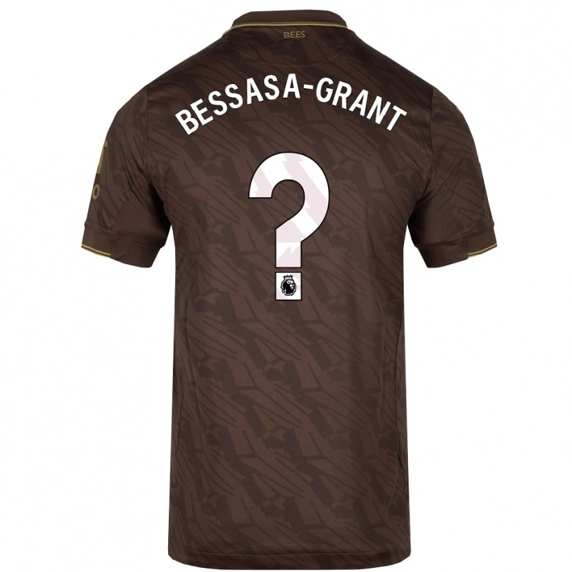 Danxen Mulher Camisola Mekhai Bessasa-Grant #0 Marrom Dourado Alternativa 2025/26 Camisa