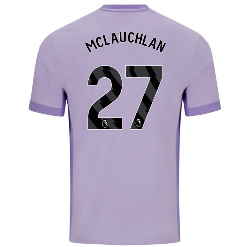 Danxen Mulher Camisola Rachel Mclauchlan #27 Roxo Taro Branco Alternativa 2025/26 Camisa