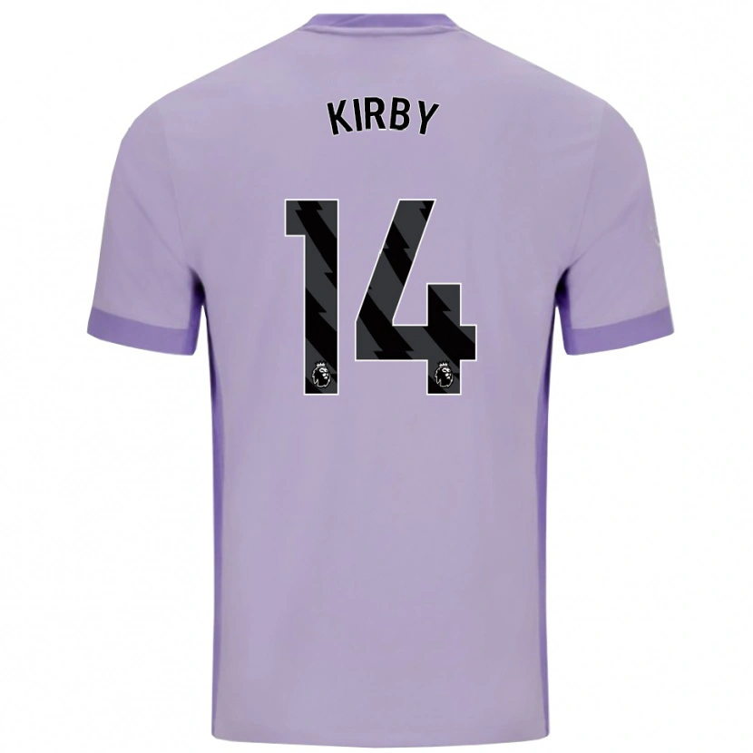 Danxen Mulher Camisola Fran Kirby #14 Roxo Taro Branco Alternativa 2025/26 Camisa