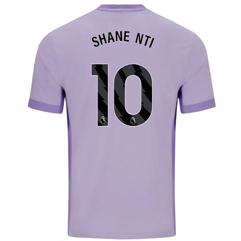 Danxen Mulher Camisola Shane Nti #10 Roxo Taro Branco Alternativa 2025/26 Camisa