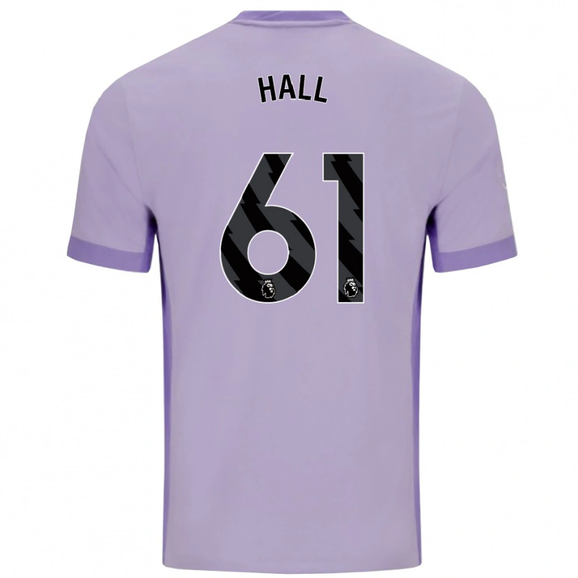 Danxen Mulher Camisola Steven Hall #61 Roxo Taro Branco Alternativa 2025/26 Camisa