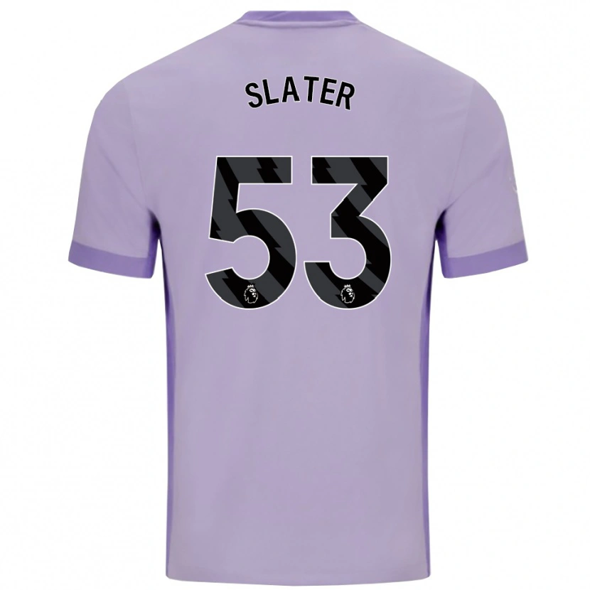 Danxen Mulher Camisola Jacob Slater #53 Roxo Taro Branco Alternativa 2025/26 Camisa