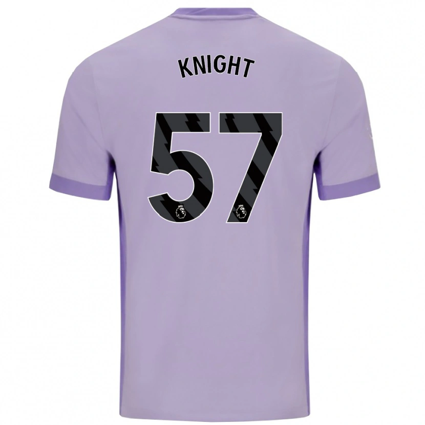 Danxen Mulher Camisola Joe Knight #57 Roxo Taro Branco Alternativa 2025/26 Camisa