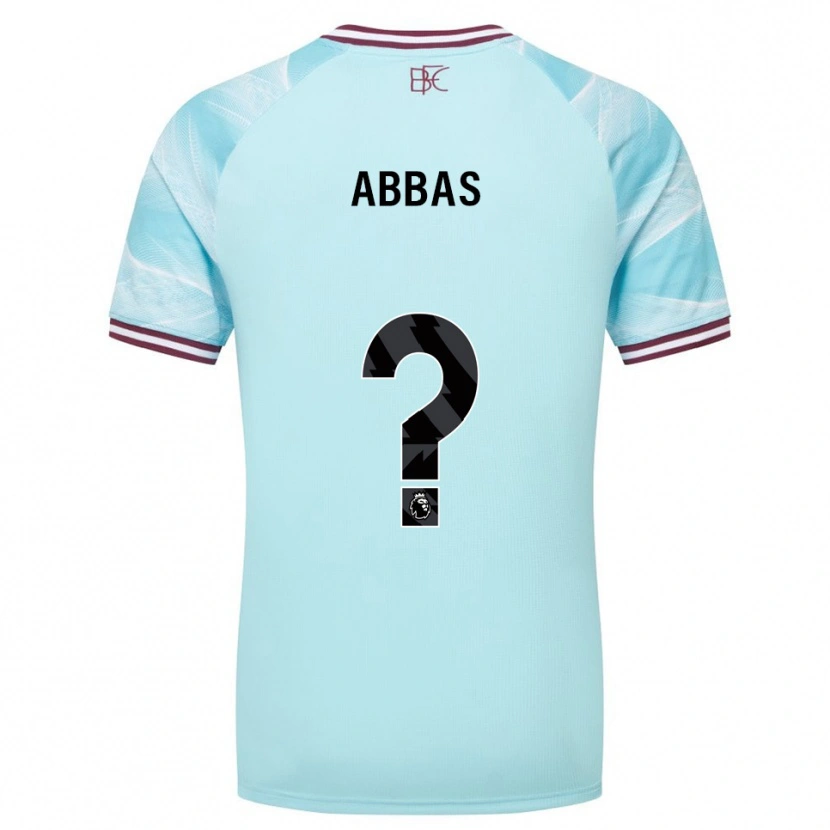 Danxen Mulher Camisola Adam Abbas #0 Azul Celeste Borgonha Alternativa 2025/26 Camisa