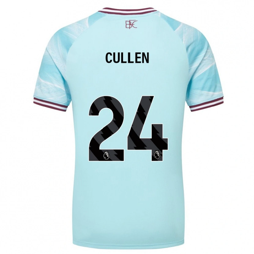Danxen Mulher Camisola Josh Cullen #24 Azul Celeste Borgonha Alternativa 2025/26 Camisa