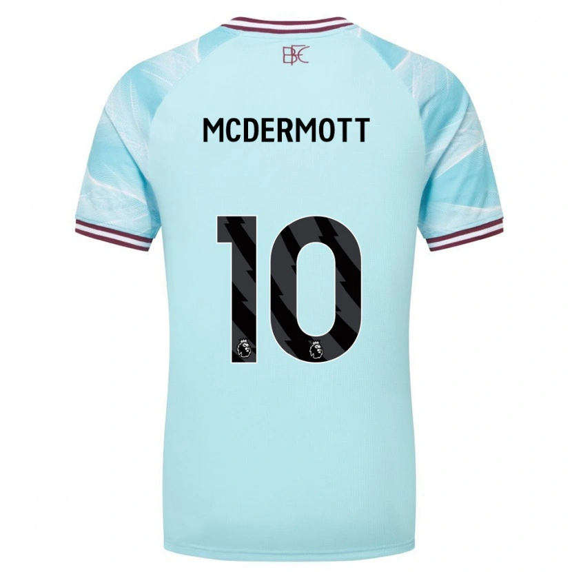 Danxen Mulher Camisola Tommy Mcdermott #10 Azul Celeste Borgonha Alternativa 2025/26 Camisa