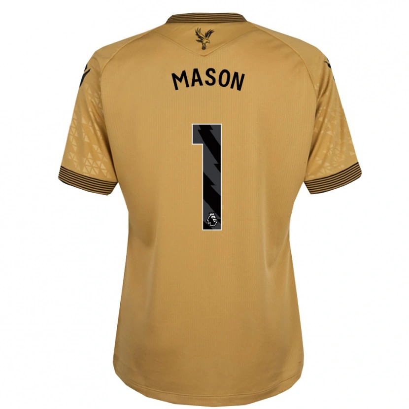 Danxen Mulher Camisola Jack Mason #1 Dourado Preto Alternativa 2025/26 Camisa