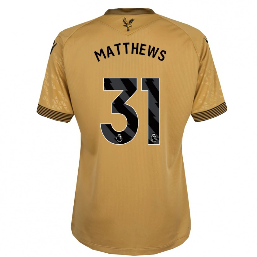 Danxen Mulher Camisola Remi Matthews #31 Dourado Preto Alternativa 2025/26 Camisa