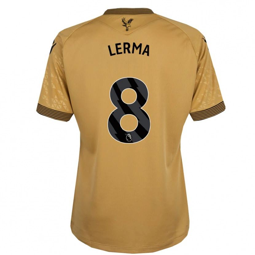 Danxen Mulher Camisola Jefferson Lerma #8 Dourado Preto Alternativa 2025/26 Camisa
