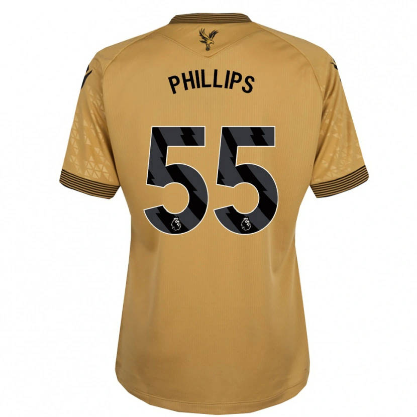 Danxen Mulher Camisola Killian Phillips #55 Dourado Preto Alternativa 2025/26 Camisa