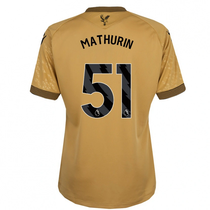 Danxen Mulher Camisola Roshaun Mathurin #51 Dourado Preto Alternativa 2025/26 Camisa