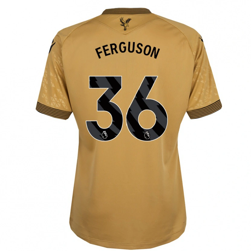 Danxen Mulher Camisola Nathan Ferguson #36 Dourado Preto Alternativa 2025/26 Camisa