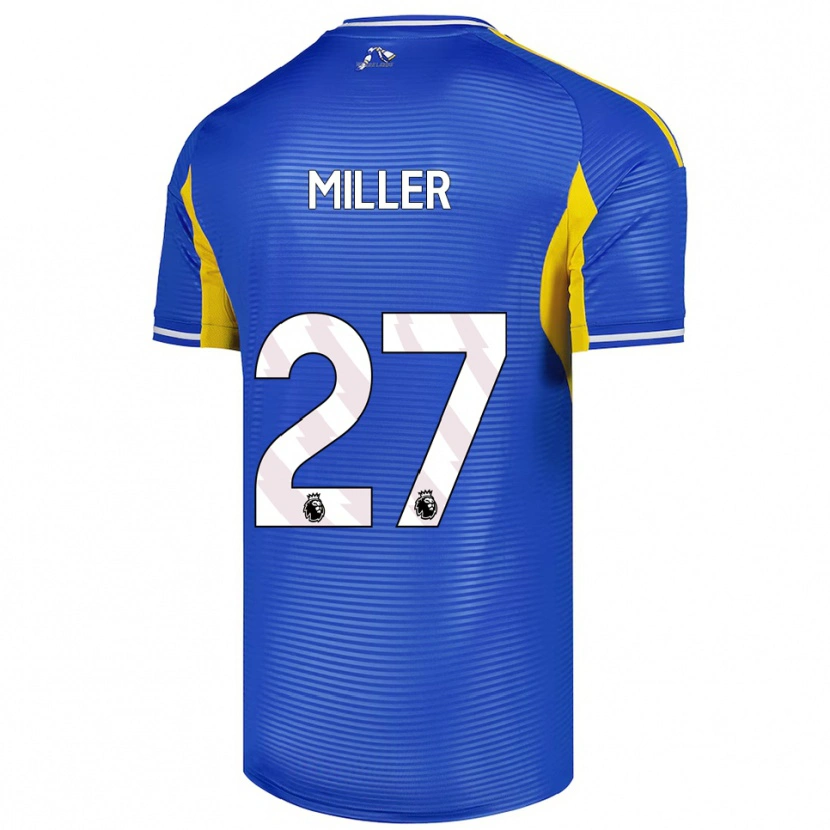 Danxen Mulher Camisola Amari Miller #27 Azul Amarelo Alternativa 2025/26 Camisa