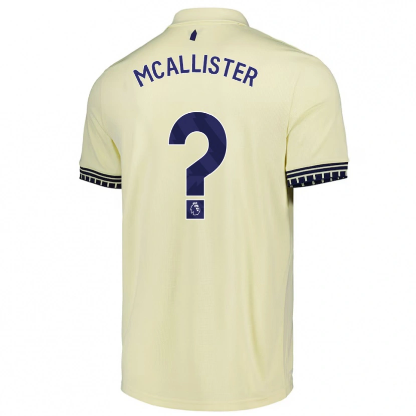 Danxen Mulher Camisola Sean Mcallister #0 Branco Sujo Preto Alternativa 2025/26 Camisa