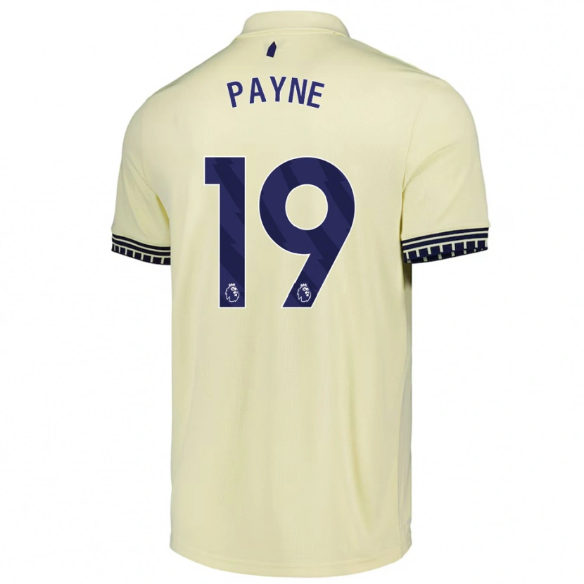 Danxen Mulher Camisola Heather Payne #19 Branco Sujo Preto Alternativa 2025/26 Camisa