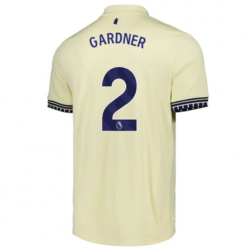 Danxen Mulher Camisola Luis Gardner #2 Branco Sujo Preto Alternativa 2025/26 Camisa