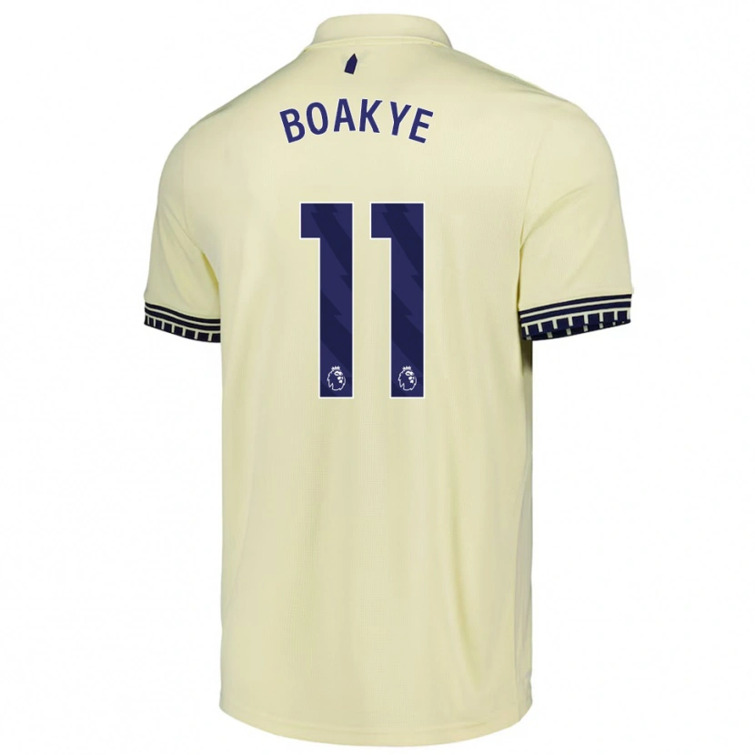 Danxen Mulher Camisola Kingsford Boakye #11 Branco Sujo Preto Alternativa 2025/26 Camisa