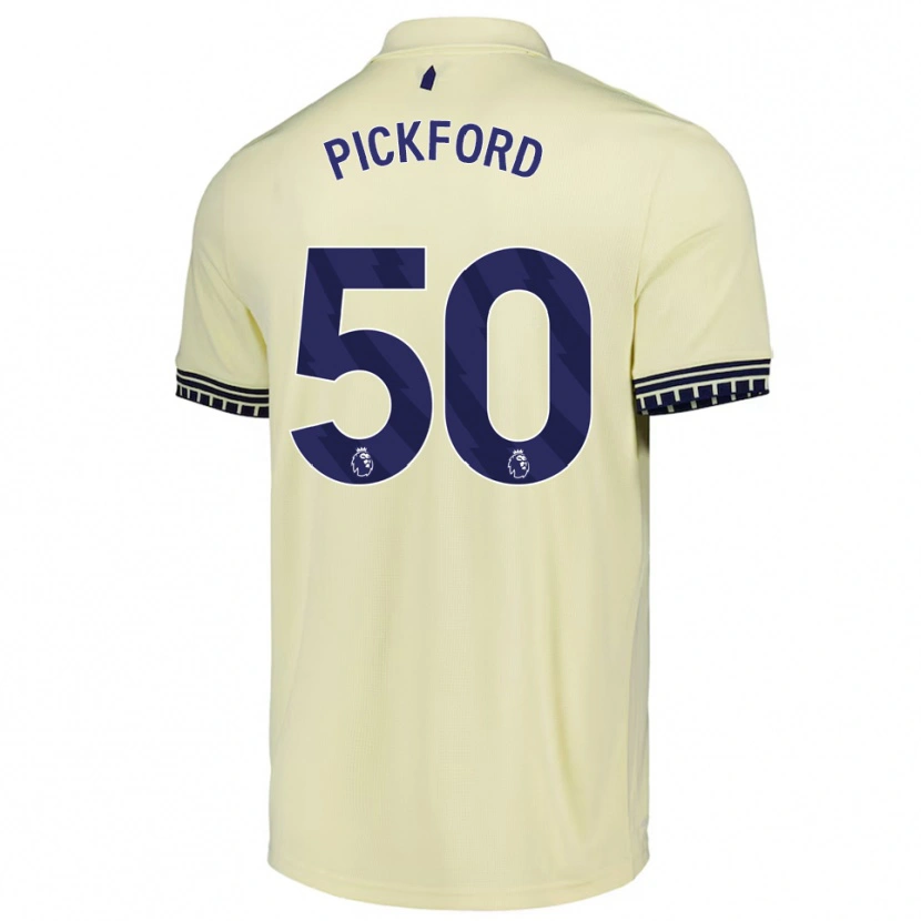 Danxen Mulher Camisola George Pickford #50 Branco Sujo Preto Alternativa 2025/26 Camisa