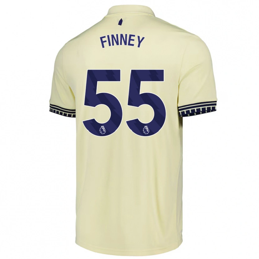 Danxen Mulher Camisola George Finney #55 Branco Sujo Preto Alternativa 2025/26 Camisa
