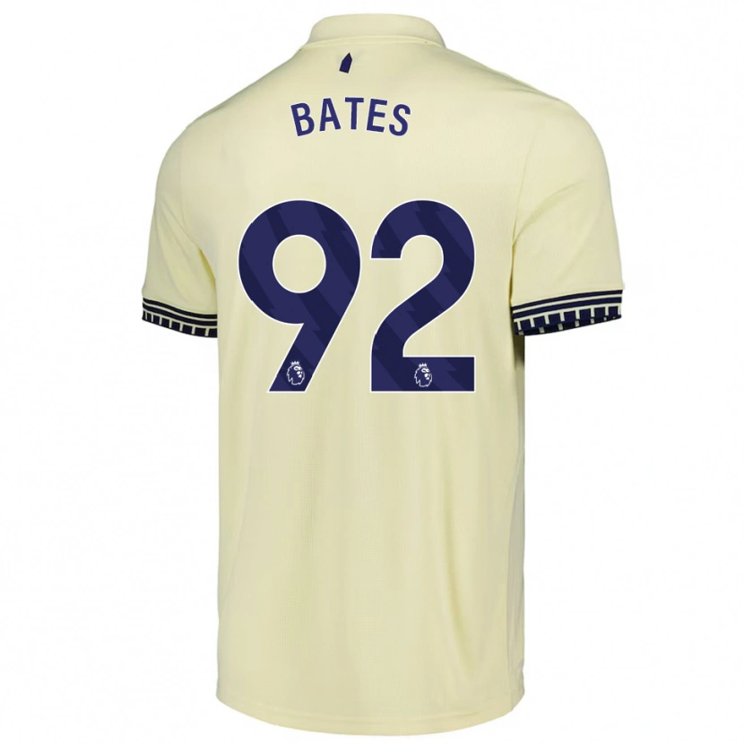 Danxen Mulher Camisola Callum Bates #92 Branco Sujo Preto Alternativa 2025/26 Camisa