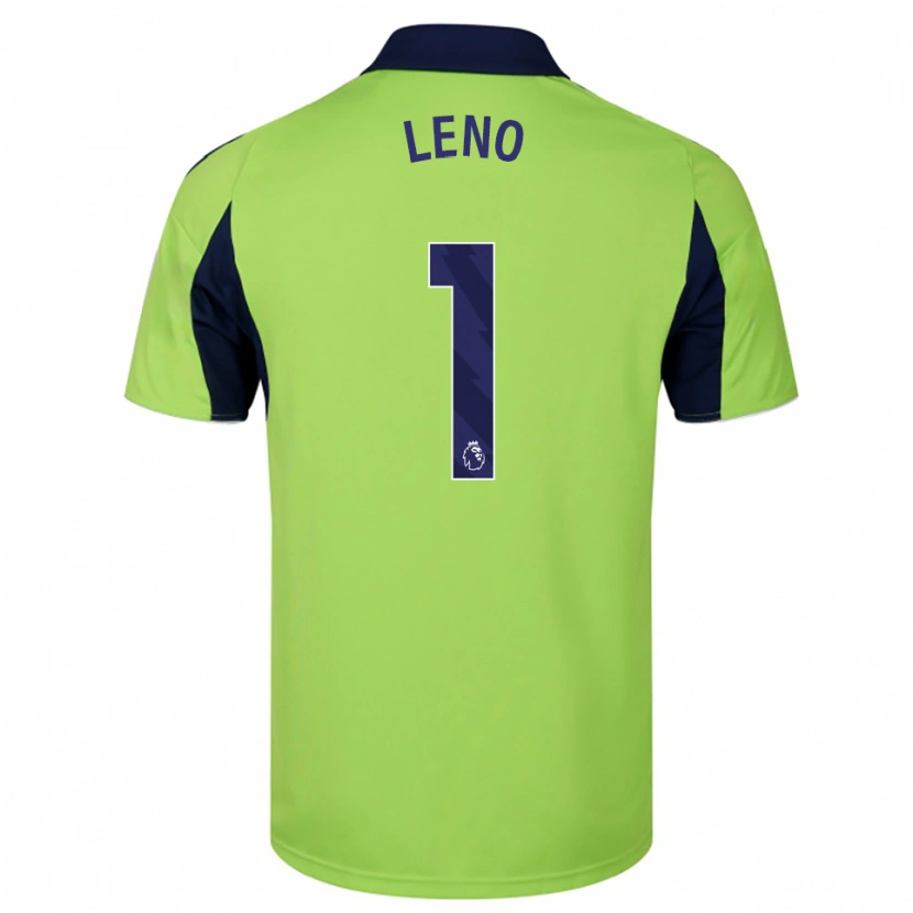 Danxen Mulher Camisola Bernd Leno #1 Verde Marinho Branco Alternativa 2025/26 Camisa