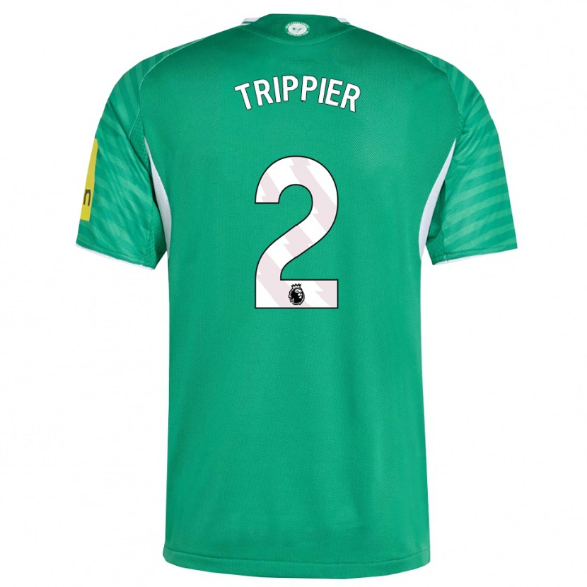 Danxen Mulher Camisola Kieran Trippier #2 Verde Branco Alternativa 2025/26 Camisa