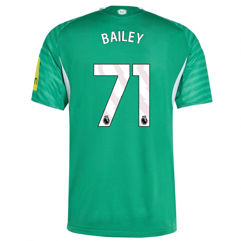 Danxen Mulher Camisola Scott Bailey #71 Verde Branco Alternativa 2025/26 Camisa
