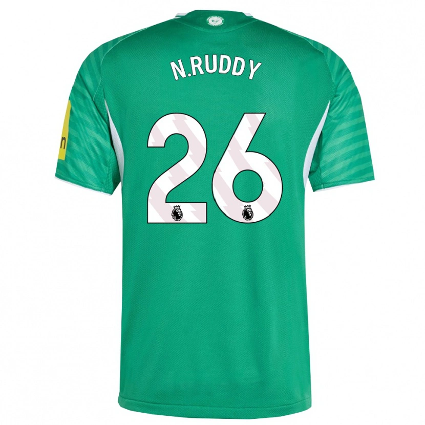 Danxen Mulher Camisola John Ruddy #26 Verde Branco Alternativa 2025/26 Camisa