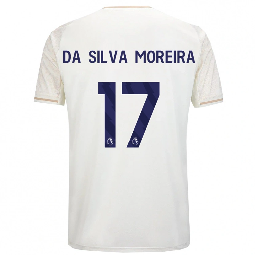 Danxen Mulher Camisola Eric Da Silva Moreira #17 Branco Sujo Preto Alternativa 2025/26 Camisa