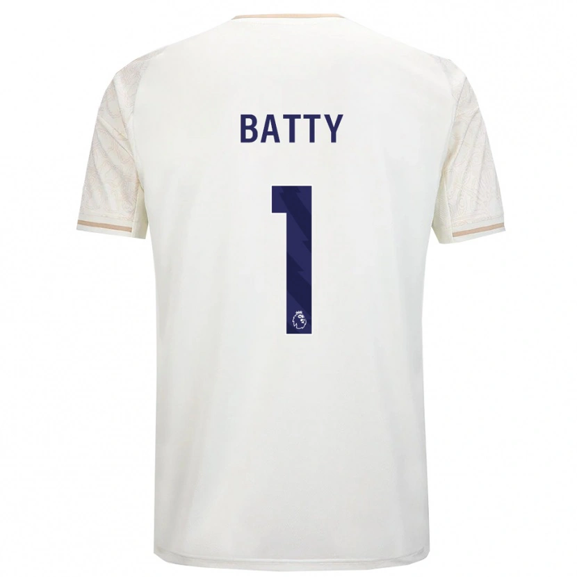 Danxen Mulher Camisola Emily Batty #1 Branco Sujo Preto Alternativa 2025/26 Camisa
