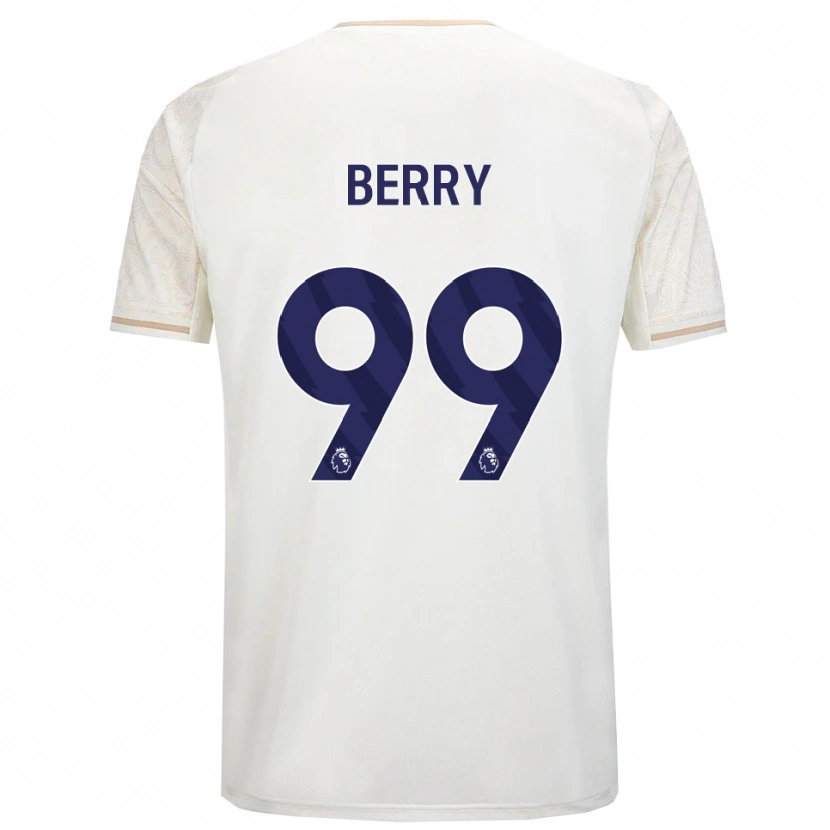 Danxen Mulher Camisola Adam Berry #99 Branco Sujo Preto Alternativa 2025/26 Camisa