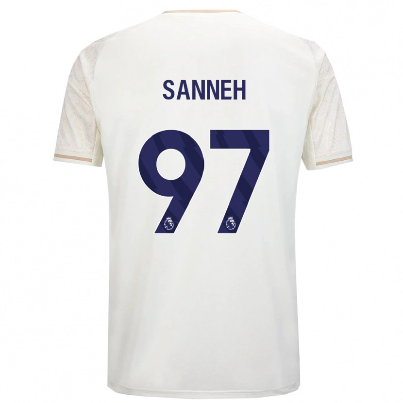 Danxen Mulher Camisola Buba Sanneh #97 Branco Sujo Preto Alternativa 2025/26 Camisa