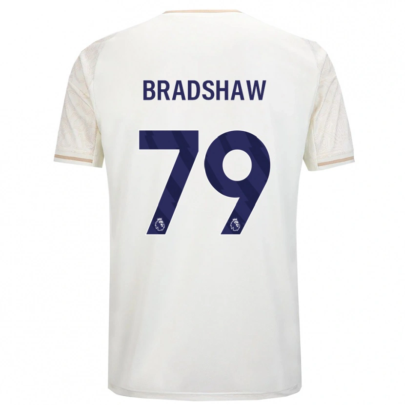Danxen Mulher Camisola Alfie Bradshaw #79 Branco Sujo Preto Alternativa 2025/26 Camisa