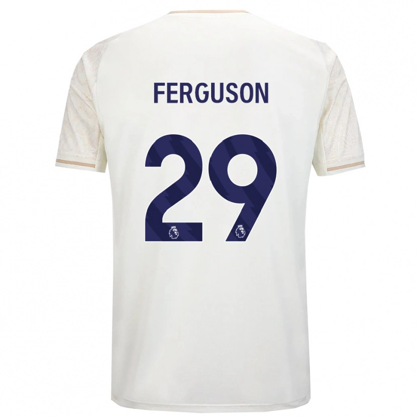 Danxen Mulher Camisola Georgie Ferguson #29 Branco Sujo Preto Alternativa 2025/26 Camisa