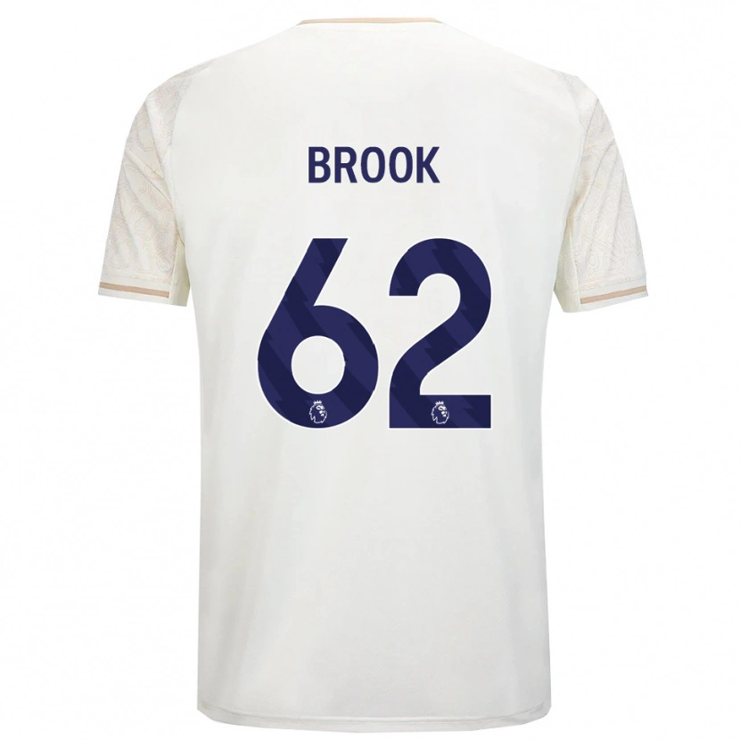 Danxen Mulher Camisola Will Brook #62 Branco Sujo Preto Alternativa 2025/26 Camisa