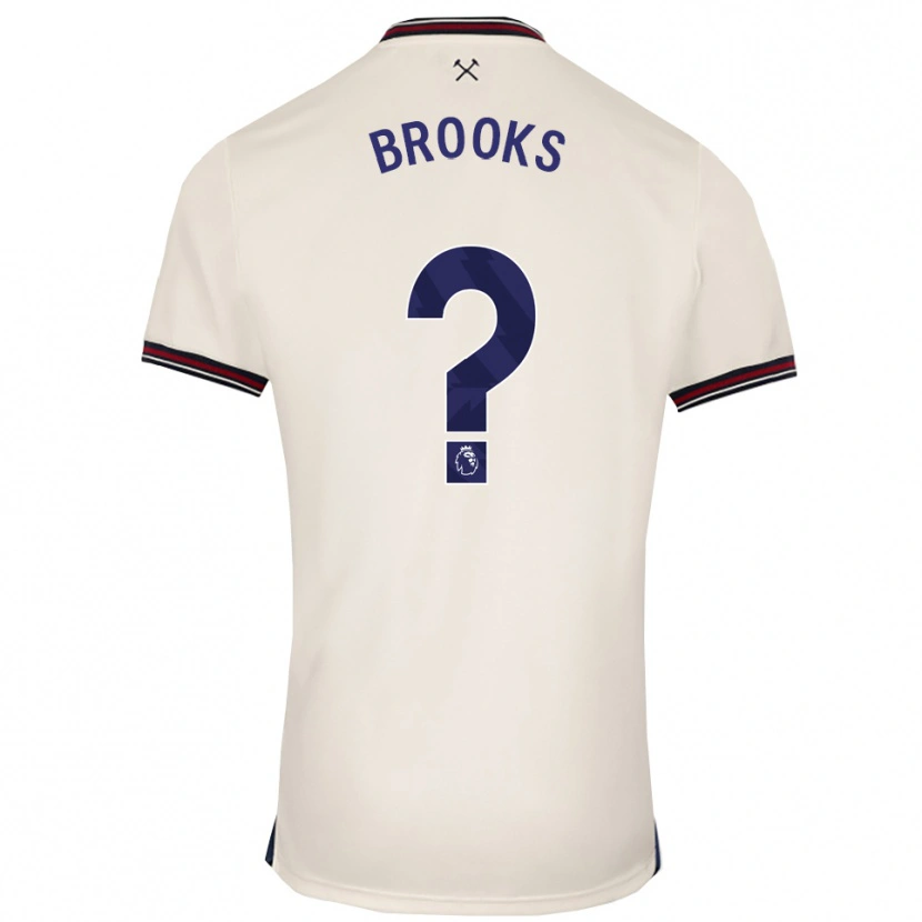 Danxen Mulher Camisola Connor Brooks #0 Branco Sujo Alternativa 2025/26 Camisa
