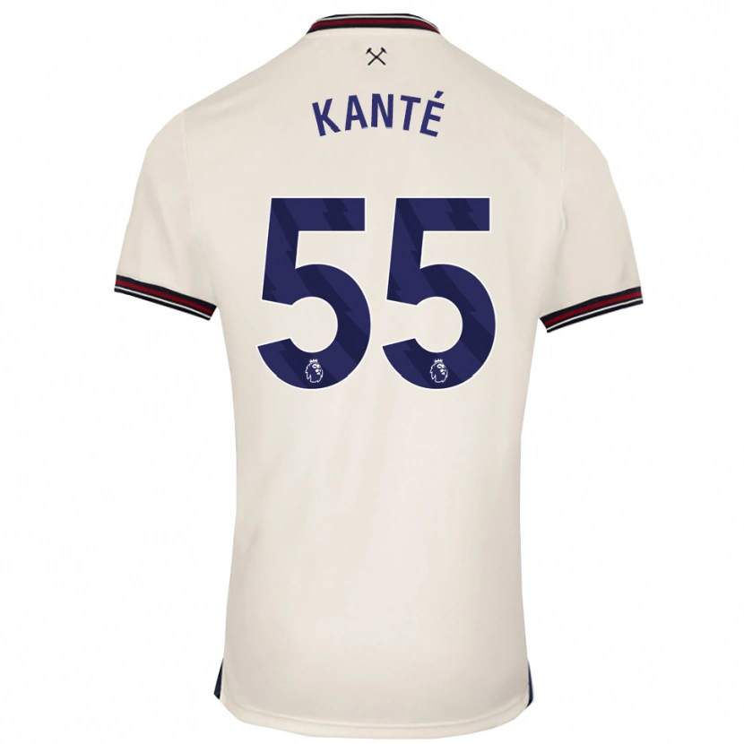 Danxen Mulher Camisola Mohamadou Kanté #55 Branco Sujo Alternativa 2025/26 Camisa
