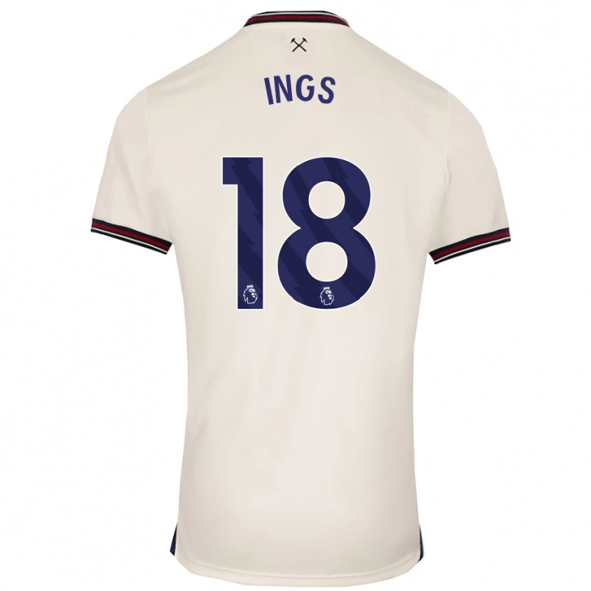 Danxen Mulher Camisola Danny Ings #18 Branco Sujo Alternativa 2025/26 Camisa