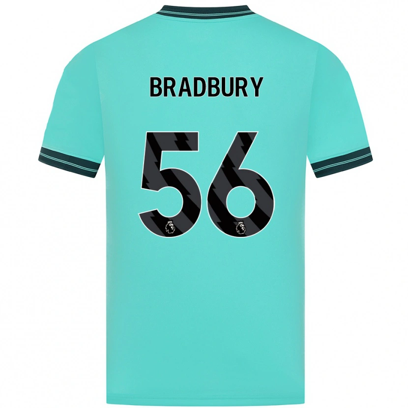 Danxen Mulher Camisola Makenzie Bradbury #56 Azul Celeste Verde Alternativa 2025/26 Camisa