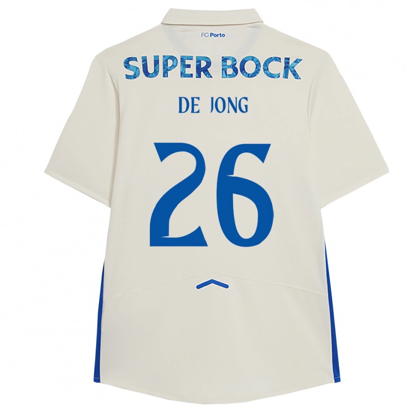 Danxen Mulher Camisola Luuk De Jong #26 Branco Azul Terceiro 2025/26 Camisa