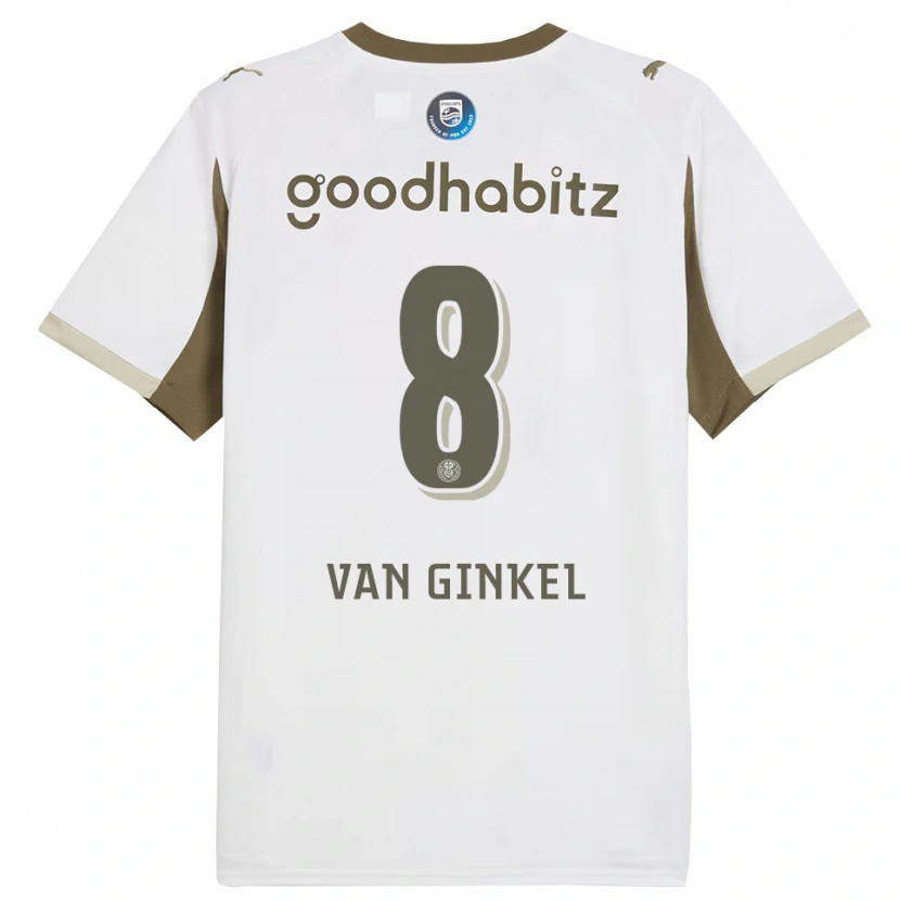 Danxen Mulher Camisola Marco Van Ginkel #8 Branco Cinza Terceiro 2025/26 Camisa
