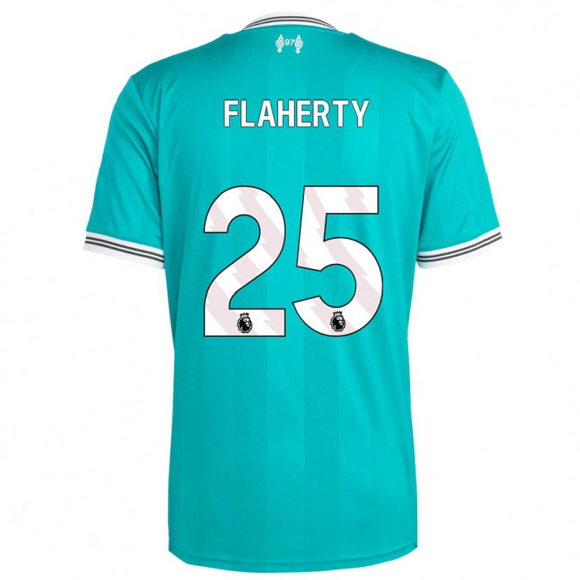 Danxen Mulher Camisola Gilly Flaherty #25 Verde Branco Terceiro 2025/26 Camisa