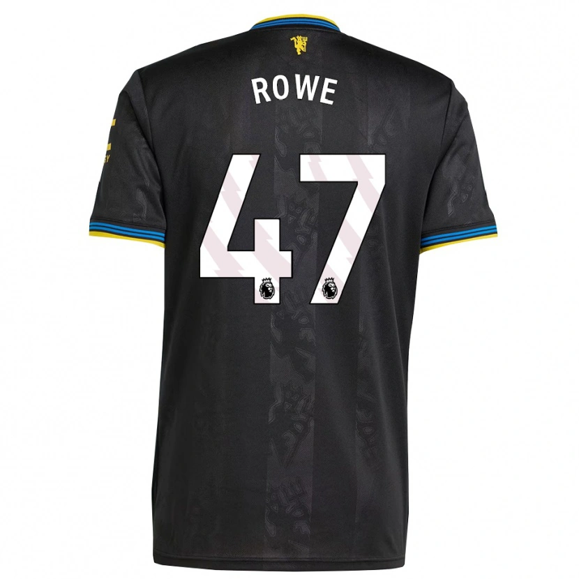 Danxen Mulher Camisola Tommy Rowe #47 Preto Amarelo Azul Terceiro 2025/26 Camisa
