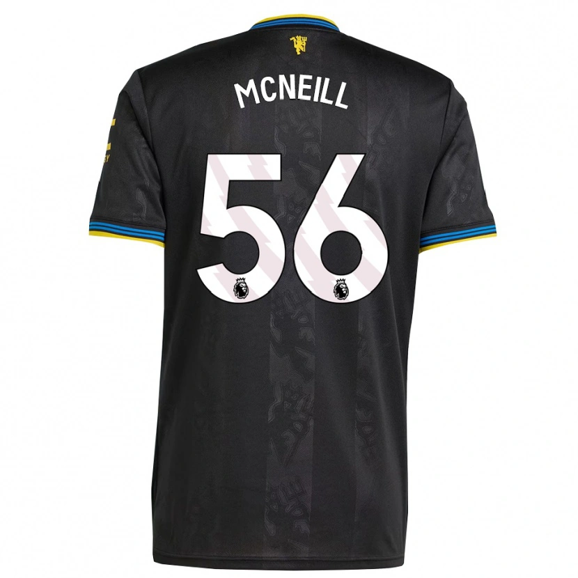 Danxen Mulher Camisola Charlie Mcneill #56 Preto Amarelo Azul Terceiro 2025/26 Camisa