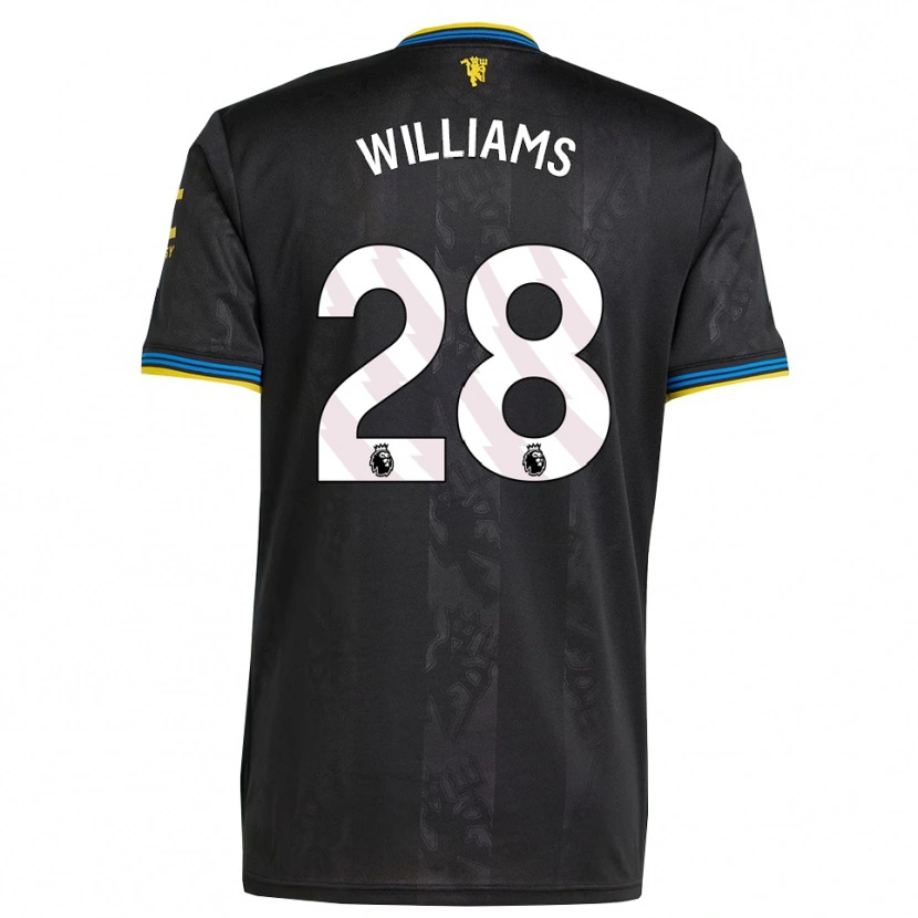 Danxen Mulher Camisola Rachel Williams #28 Preto Amarelo Azul Terceiro 2025/26 Camisa