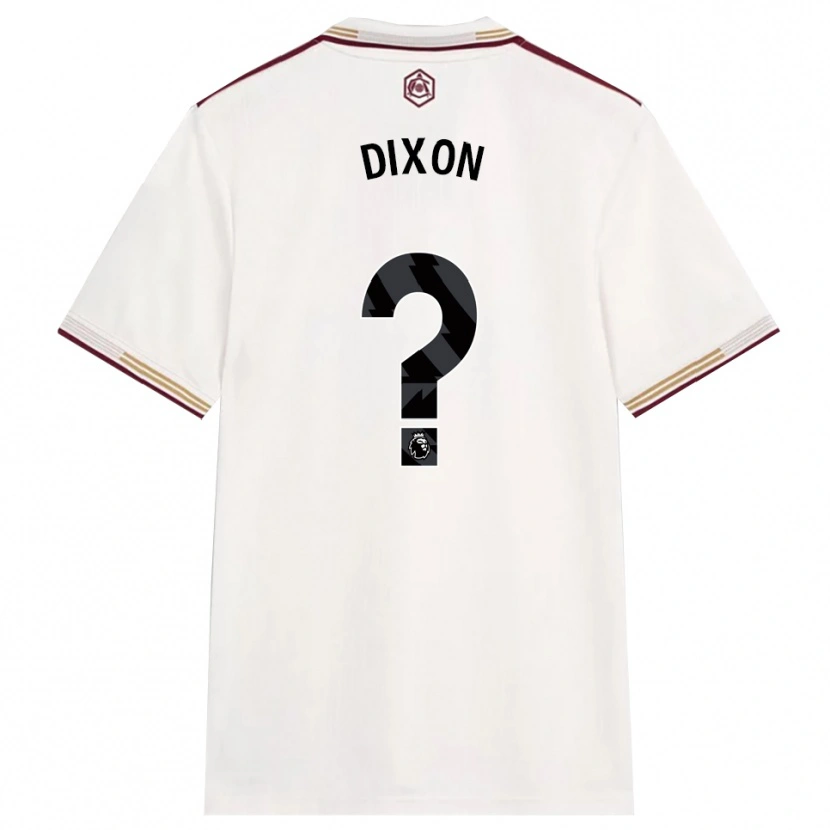 Danxen Mulher Camisola Danny Dixon #0 Branco Sujo Borgonha Terceiro 2025/26 Camisa